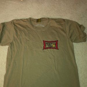 Dark tan banana surf club T-shirt. Really soft.